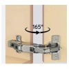 SIQUAR Bisagra Esquinera 165° Tipo Cangrejo Bidimensional 4 Pares