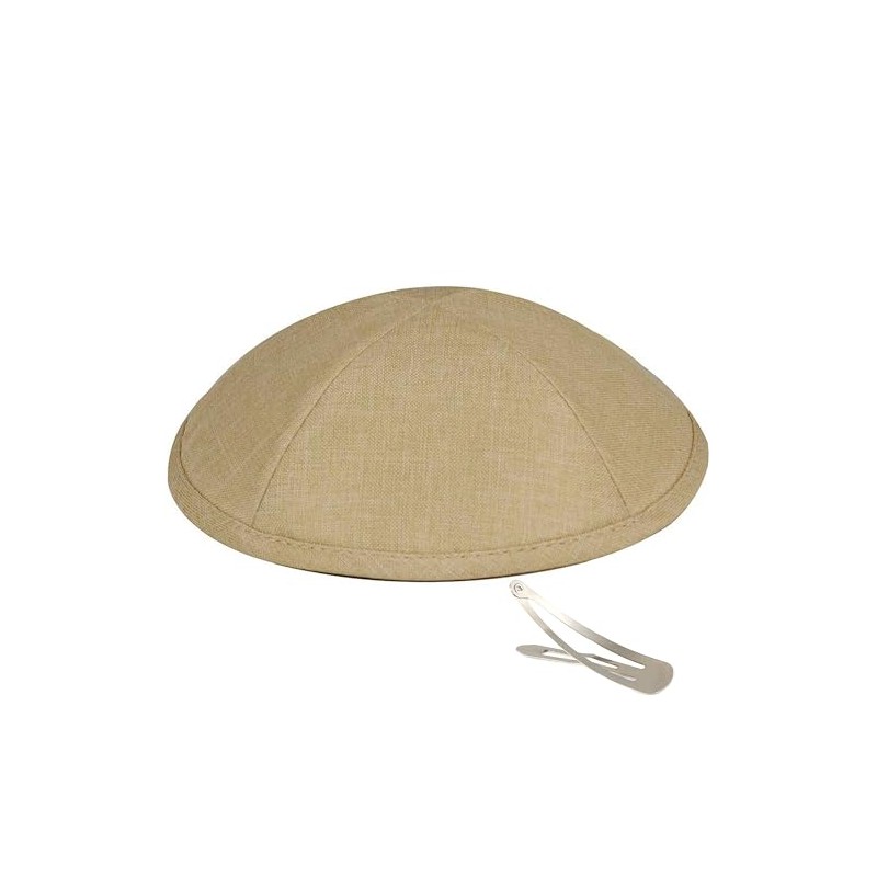 Zion Judaica Deluxe Linen Kippah Yamakas - Yarmulkes para ceremonia