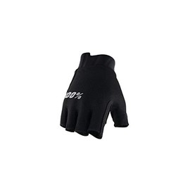100% Exceeda Gel HU-GLO-0056 Women's Short Gloves Solid Black XL