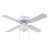 Portage Bay 51491 Cherry Hill Ceiling Fan, 42, White