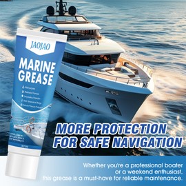 JAOJAO Marine Grease Tube, Marine Grade Grease, Advanced Marine-Grade Protection Durability, Extreme Pressure Protection, for Steering Cables, Throttle and Shift Cables etc, 50g