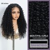 Rebecca Q Black Lace Front Wig Long Deep Wave Curly