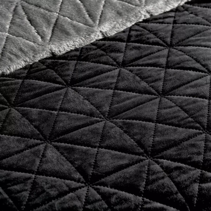 Vianney Cobertor Matrimonial Xl Austral Velvet Negro Vianney