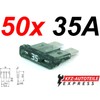 Car ATO Fuses Pack of 50 Blade Fuses TFT00 Set