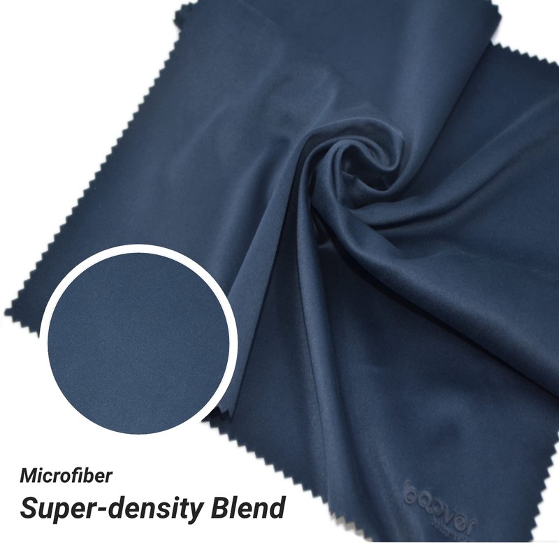 Bqover 6 Pack 11”x11” Extra Large Microfiber Eyeglass Cleaning Cloths,Premium