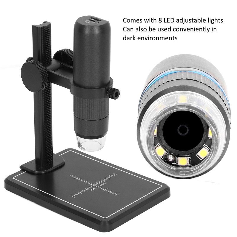 Electron Microscope 50X‑1000X WiFi Digital Microscope with Adjustable LED Light