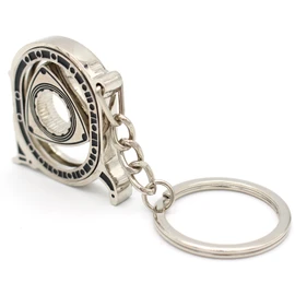 VmG-Store Rotor Key Fob Movable Circular Piston Motor Wankel Motor, silver chrome