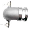 SAFBY Aluminum Type DA Camlock Fitting, 90° Elbow, 3" Female