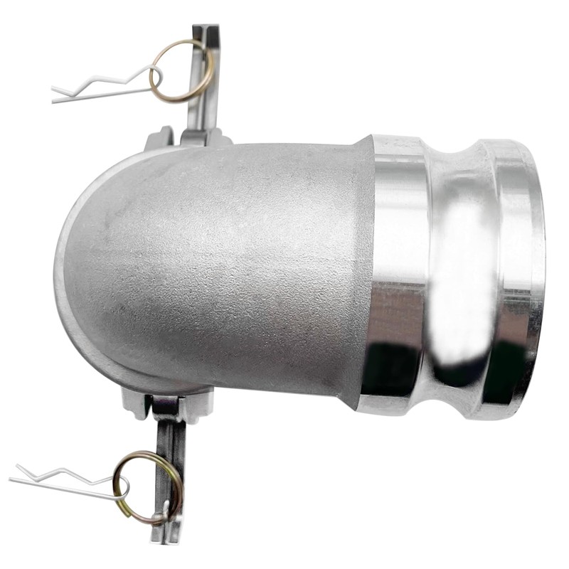 SAFBY Aluminum Type DA Camlock Fitting, 90° Elbow, 3" Female
