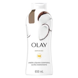 OLAY, Gel Líquido Corporal, Ultra Hidratante con Vitamina B3, Aceite de coco, 650 ml