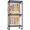 FUTASSI P3 Mini Rolling Clothes Rack, Clothing Racks for Hanging