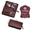Manicure Set 4-Piece Travel Case - Nail Scissors, Nail Clippers,
