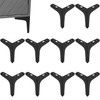 Biugaaufai 7 Inch Black Metal Furniture Legs, Set of 10,