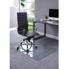 Lorell Tempered Glass Chairmat, 46" Width x 36" Depth x