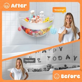 MUMUQ Bath Toy Storage Corner Bath Toy Storage Bath Toy Hanging Organiser Bag Bath Toy Holder Mesh Bag Storage Bag and Sorting Toys