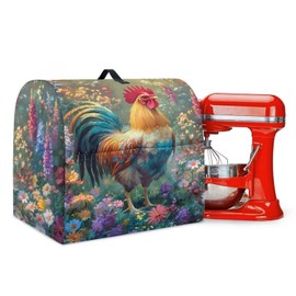 Tnasranmo Cartoon Rooster Stand Mixer Cover,Kitchen Aid Accessories,Mixer Covers,Kitchen Aid covers for Stand Mixer,Kitchen Appliance Storage Bag Waterproof,Mixer Decor Cover
