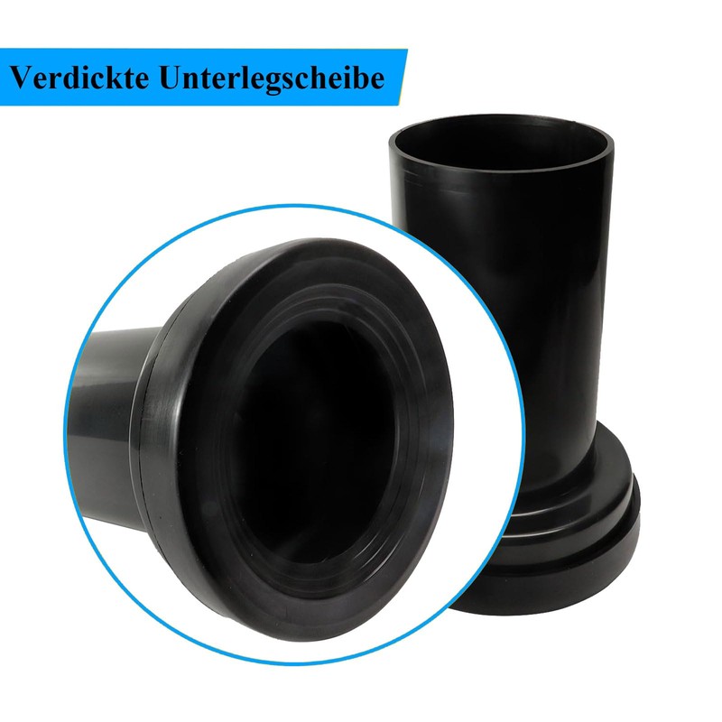 Mendorio Cistern Replacement Parts Connection Set for Wall-Mounted Toilet PE