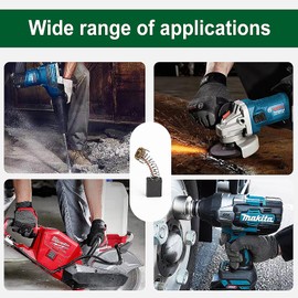 Pack of 40 Power Tool Carbon Brushes Replacement with 10 Sizes Can Be Realized Power Tool Carbon Brushes Replacement