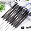 Sikao Black Pens Bulk, 60 Pack Retractable Ballpoint Pens, Black