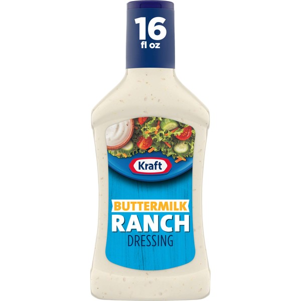 Kraft Buttermilk Ranch Salad Dressing (16 fl oz Bottles, Pack of 6)
