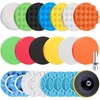 SIQUK 23 Pieces 7 Inch Buffing Pads Car Polisher Bonnets