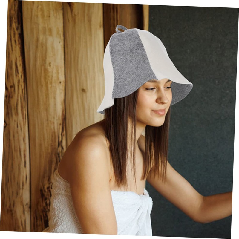 Mikinona 3 Pcs Felt Sauna Hat Womens Hats and Caps