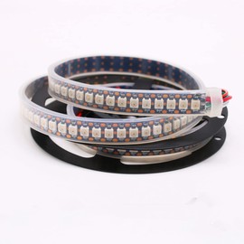 Boarda WS2812B Individual Addressable LED Strip Light,1m 144 LEDs Black PCB IP67 DC5V DIY Prooject led Strip