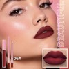 KXmzeG Matte Lip Liner Lip Gloss Set, Long Lasting Waterproof