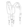 Dr.TOUGH Tactical Suspenders Tool Belt Suspenders Tactical Harness for Men