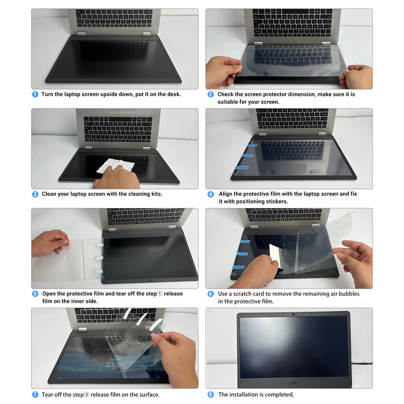 PYS 2 Pack Blue Light Screen Protector Laptop 15.6 Inch,