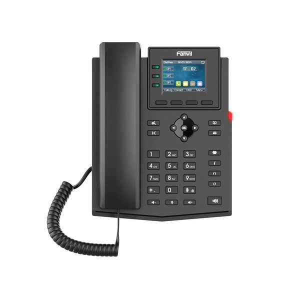 Fanvil X303P IP phone Black 4 lines LCD