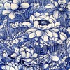 Tischdeko Pack of 20 Napkins Flower on Blue Rose