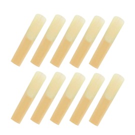 RUIFUU 10Pcs Clarinet Reeds 2.5 Traditional Reeds for Clarinet Strength 2.5 Bb Clarinet Reeds Replacement Alto Saxophone Reeds 2.5 for Clarinet Beginner or Skillful Player