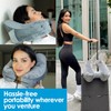 flybuddy Inflatable Neck Pillow for Traveling, Turtle Neck Pillow for