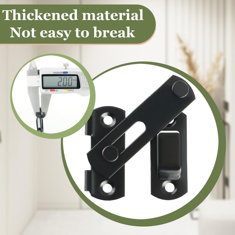 Alise 2 pcs Flip Latch Gate Latch,3 inch Stainless Steel