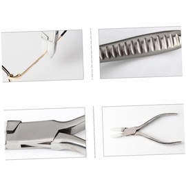 Operitacx 204 Stainless Steel Jewelry Plier Eyeglass Leg Plier DIY Glasses Pliers Repair Pliers Ergonomic Design for Less Fatigue Suitable for Home and Shop