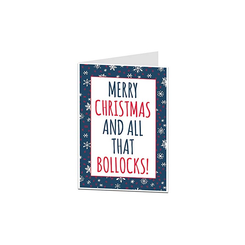 Sarcastic Alternative Christmas Card Bah Humbug Humerous Xmas Message