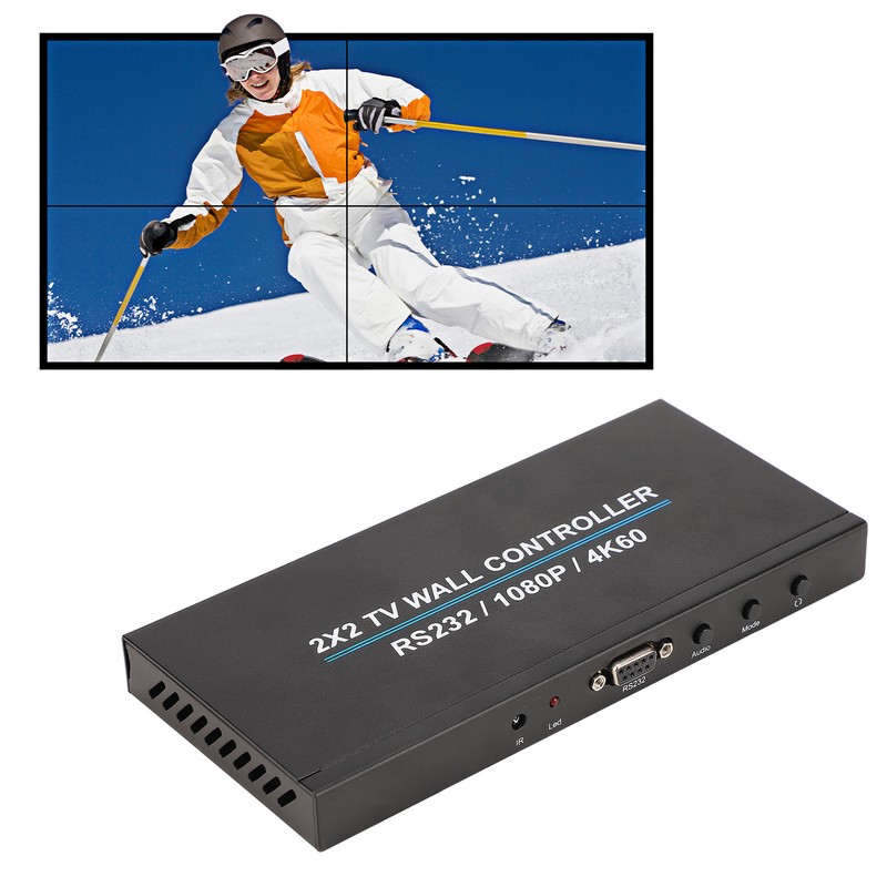 2x2 HD Multimedia Interface Video Wall Controller 4K and 60HZ