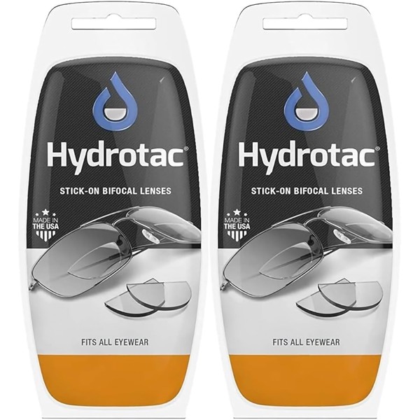 Hydrotac OPTX 20/20 Stick On Magnification Reusable Bifocal Lenses -