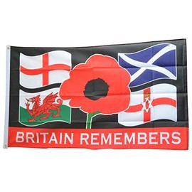 Flaggenfritze® Britain Remembers Flag 90 x 150 cm