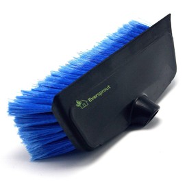 EVERSPROUT 11-inch Scrub Brush with Built-in Rubber Bumper | Soft Bristles wash Car, Truck, RV, Boat, Solar Panel, Floor | Bumper Prevents Scratches | Twists on 3/4-inch ACME Pole (pole not included)