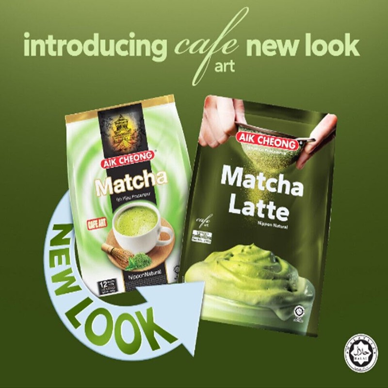 Aik Cheong Matcha Kopi Pracampur (1 Pack)+ one NineChef Spoon