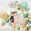 8pcs Daisy Flower Balloons Groovy Retro Pastel Balloons Daisy Balloons