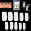 By Vixi 500 Long Square Nails with Preparation File, 10