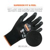 Ergodyne - 7001 2Xl Blk Abras Resis Nitrile-Coated Gloves Dsx