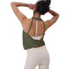 Womens Summer Open Back Yoga Tops Halter Backless Workout Tank