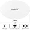 GO&SO 8.5"/216 mm Lamp Shade Diffuser,Frosted White Acrylic Drum Lampshade