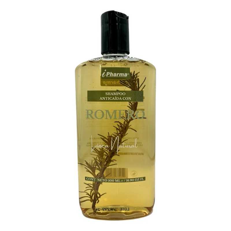 Ipharma Shampoo Anticaída Con Romero, Línea Natural, 500 Ml