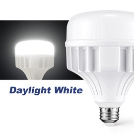 VELNEX 50W（300-400W Equivalent ） E26 LED Bulb, 5000LM 5000K Daylight, Flicker Free, Die-Cast Aluminum, AC 85-265V for Warehouse Garage Shop High Bay Lighting （2Pack）