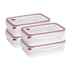 Sterilite 4 Pack Food Storage Container, Ultra-Seal Airtight Snapware with